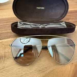 Tom Ford | Accessories | Tom Ford Binx Silver Aviator  display picture 1